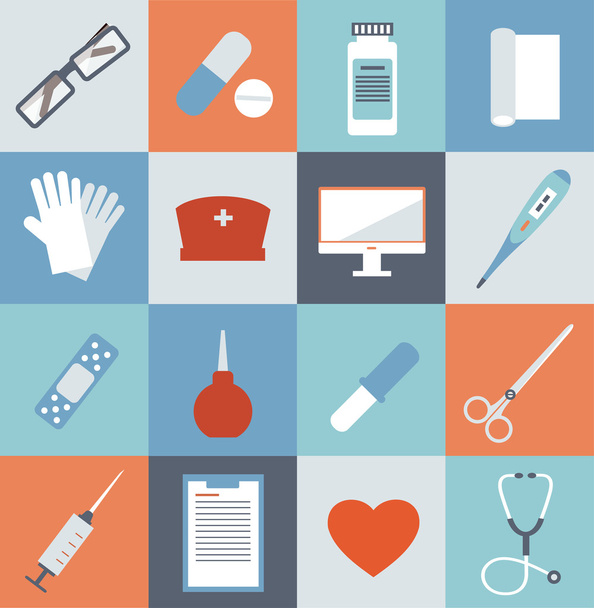 Medicine icons illustration - Vettoriali, immagini