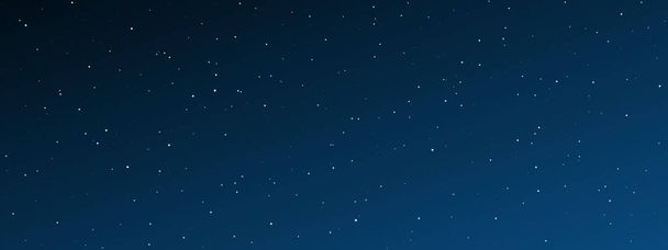 Noční obloha s mnoha hvězdami. Abstraktní přírodní pozadí s hvězdným prachem v hlubokém vesmíru. Vektorová ilustrace - Vektor, obrázek