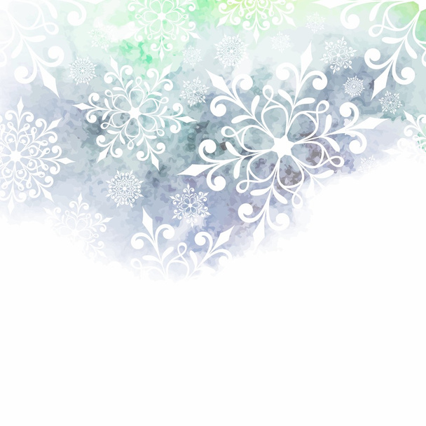 Christmas background with snowflakes. - Vector, Image