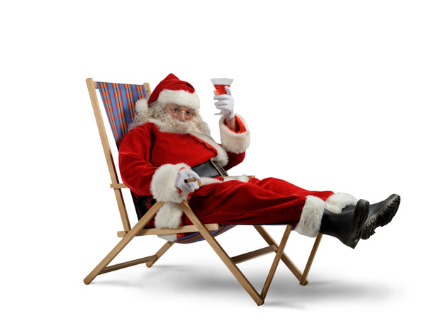 Санта-Клаус расслабляет
 - Фото, изображение