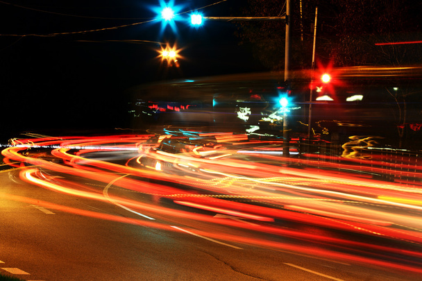 Night traffic - Photo, Image