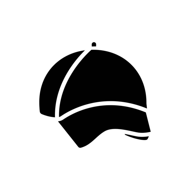 Hat icon. Suitable for accessories icon. Solid icon style, glyph. Simple design editable - Вектор,изображение