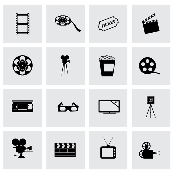 Set di icone del cinema vettoriale
 - Vettoriali, immagini