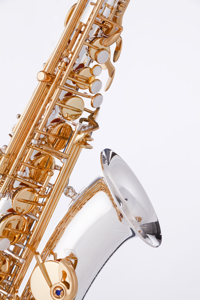 Saxophone Isolated On White - Photo, Image