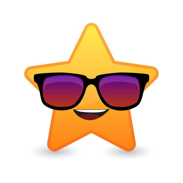 avatar étoile mignonne portant des lunettes
 - Vecteur, image