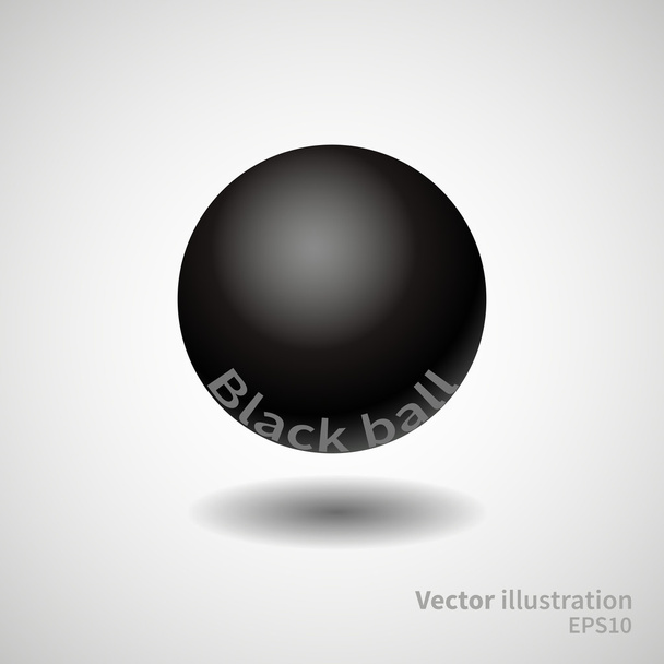 Black sphere design background - Vetor, Imagem
