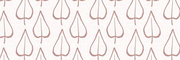 Gender neutral foliage leaf seamless raster border. Simple whimsical 2 tone pattern. Kids nursery wallpaper or scandi all over print - Photo, Image