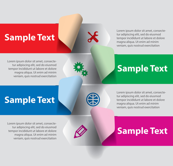 Set of infographics elements - Vector, afbeelding