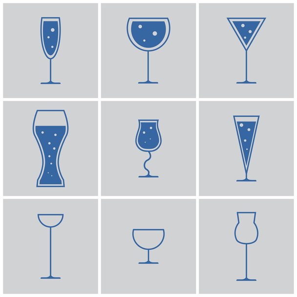 drink glasses - Vector, Image