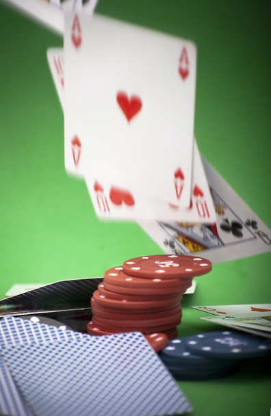 Cards and gambling chips  - Photo, Image