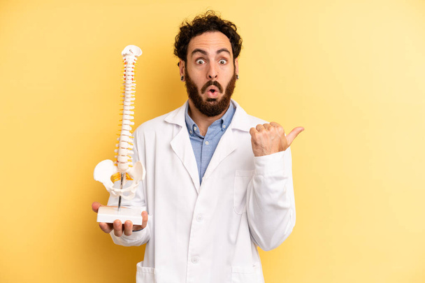 looking astonished in disbelief. spine specialist concept - Photo, Image