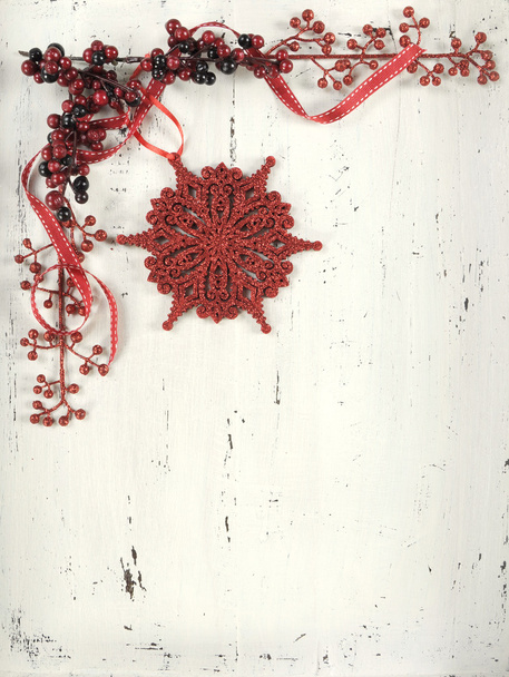 Fête Noël blanc vintage fond en bois
 - Photo, image
