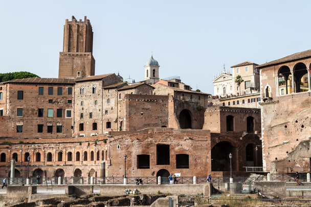Roma'da eski binaların görünümü - Fotoğraf, Görsel