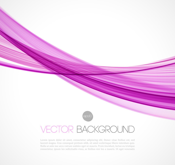 Abstract transparent fractal wave template  background brochure design - Wektor, obraz