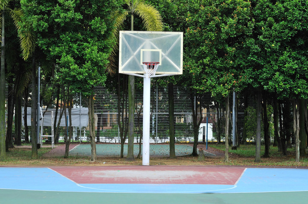 Empty basketball court - Fotoğraf, Görsel