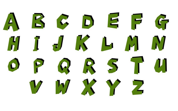 Alphabet set for cards and gifts and kids and kindergarten and stickers and hobbies. High quality photo - Zdjęcie, obraz