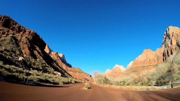 Driving through Zion National Park - Footage, Video