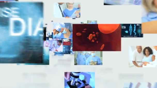 Touchscreen Wissenschaft Anzeige Bewegungsgrafik - Filmmaterial, Video