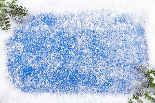 Fondo azul frontera invierno
  - Foto, imagen