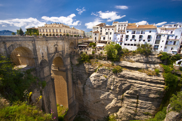 ronda, Endülüs, İspanya'nın panoramik görünüm - Fotoğraf, Görsel