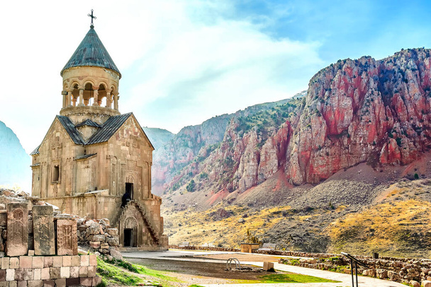 The medieval monastery of Noravank in Armenia. Was founded in 1205 - Photo, Image