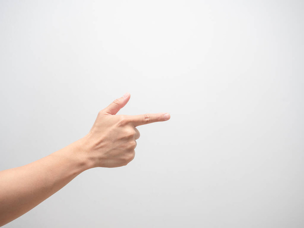 Чоловічий палець ручної точки ізольовано
 - Фото, зображення