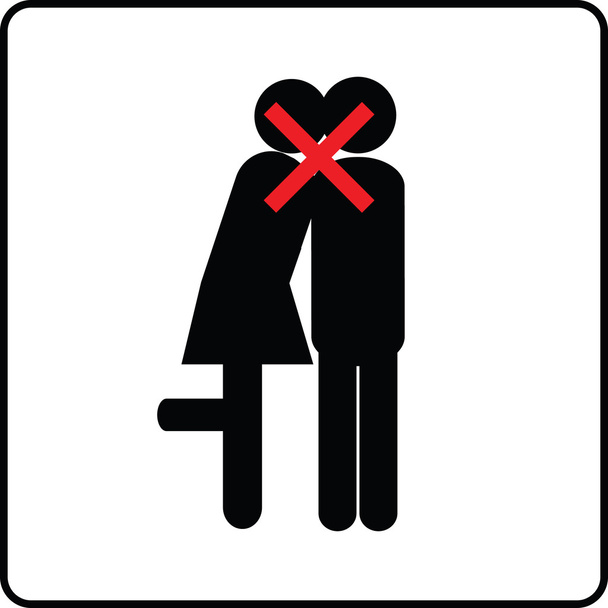 Не разрешается целоваться на людях
 - Вектор,изображение