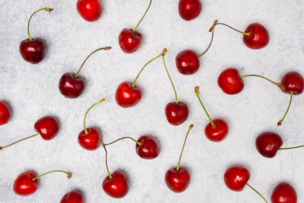 cherries on the vintage background - 写真・画像