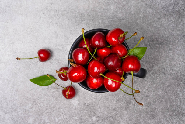 cherries on the vintage background - Foto, Imagen