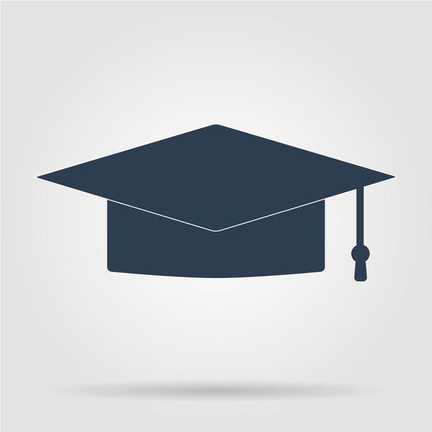 Graduation cap icon - Vektor, obrázek