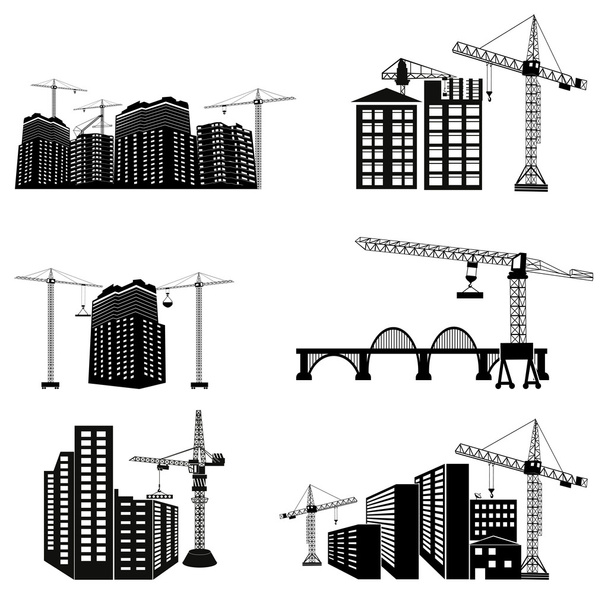 Rakennuskohteet
 - Vektori, kuva