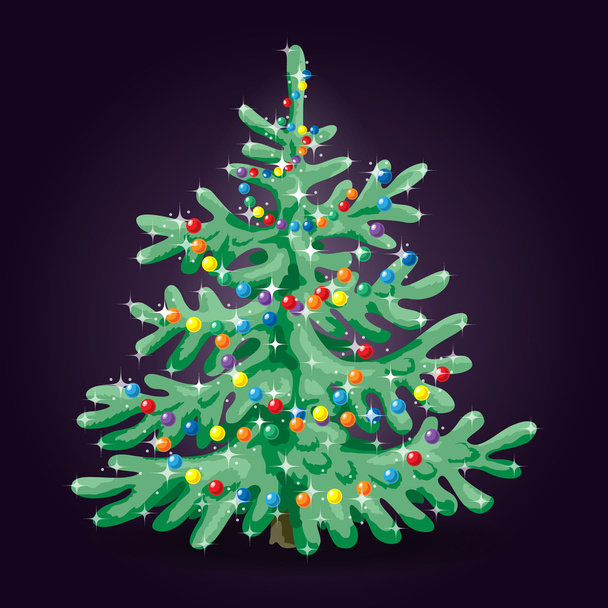 Árbol de Navidad - Vector, imagen