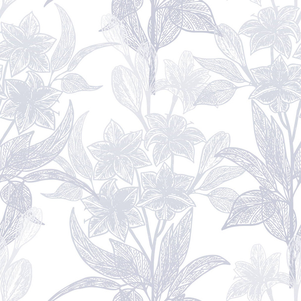 naadloos patroon met bloemen. vectorillustratie - Vector, afbeelding