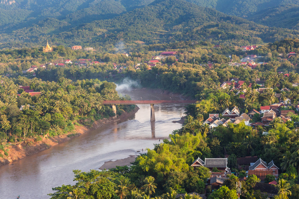 Viewpoint and landscape in luang prabang, Laos. - 写真・画像