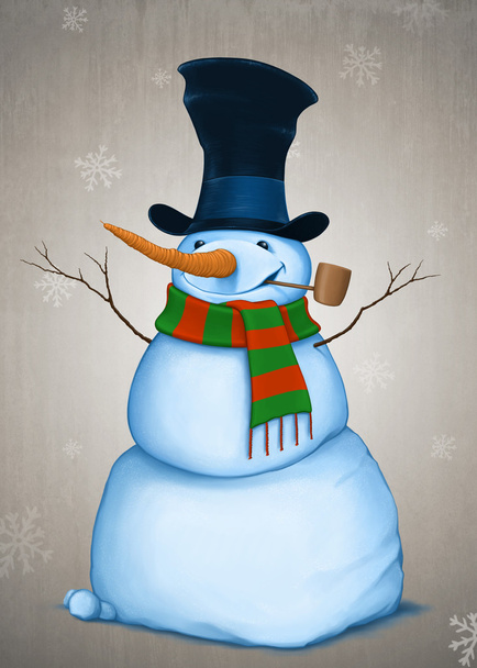 Yılbaşı kardan adam - Fotoğraf, Görsel