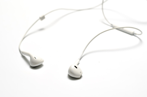 White earphones - Foto, immagini