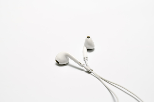 White earphones - Фото, зображення