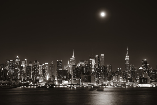 luna de salida de Manhattan
 - Foto, imagen