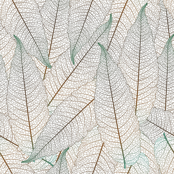 leaves of the dead tree. isolated on a white background - Vetor, Imagem