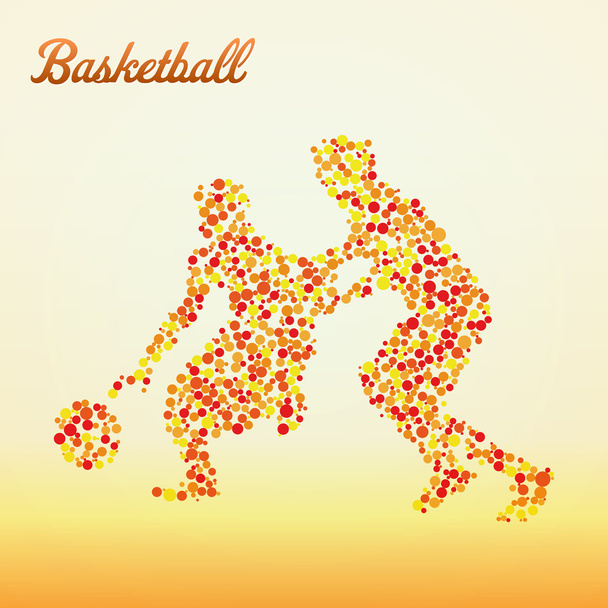 Absztrakt kosárlabdázó - Vektor, kép