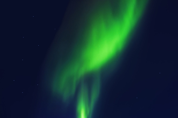 Northern lights above fjords in Iceland - Photo, Image