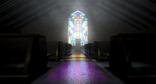 Witrażowe okna Kościoła - Zdjęcie, obraz