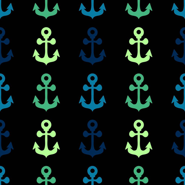 Summer sea anchors seamless pattern for fabrics and clothes and wrapping paper and linens and kids and travel notebooks. High quality photo - Foto, immagini