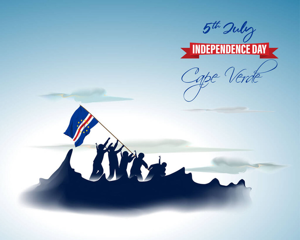 Vector illustration for Cape Verde Independence Day - Vector, afbeelding