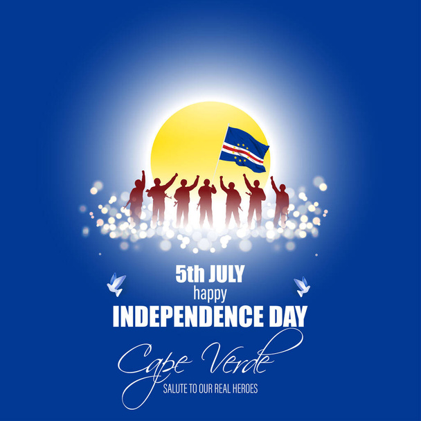 Vector illustration for Cape Verde Independence Day - Wektor, obraz