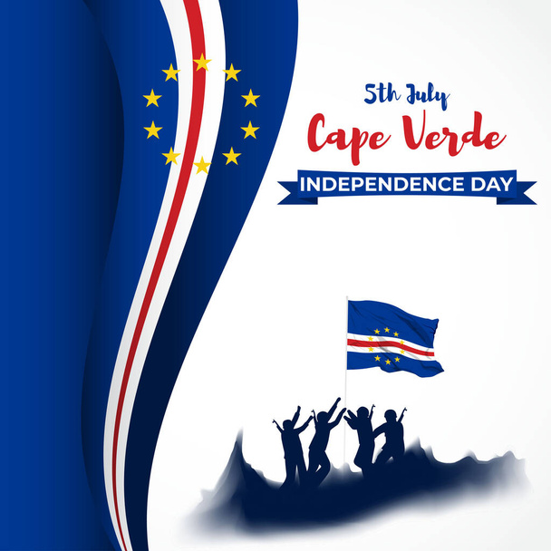 Kap Verden itsenäisyyspäivän vektorikuvaus - Vektori, kuva