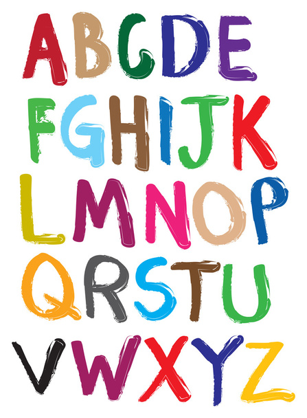 vettore illustrare alfabeto  - Wektor, obraz