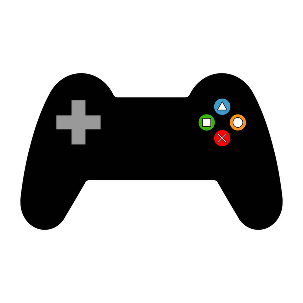 Konsole Gaming Gamepad-Symbol, Joystick-Gadget-Technologie Taste Vektor-Abbildung, Spaß spielen Spiel . - Vektor, Bild