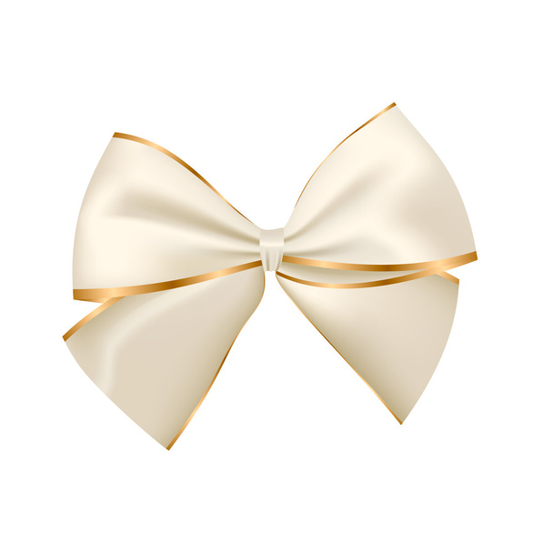 Golden and Silver Bow - Vector, afbeelding