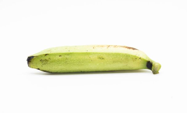 single banana with drop of water isolated - Foto, afbeelding